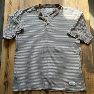 100% Cotton Men's Striped Knit T-Shirt